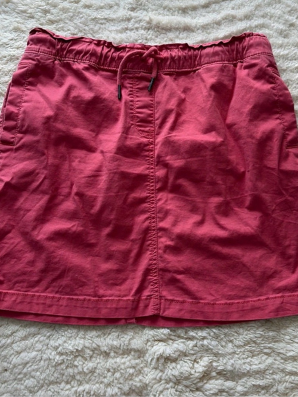 croft & barrow Berry Drawstring A-Line Mini Skirt